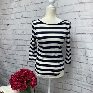5/$35 💥Gap Boatneck  Stripe Long Sleeve Top